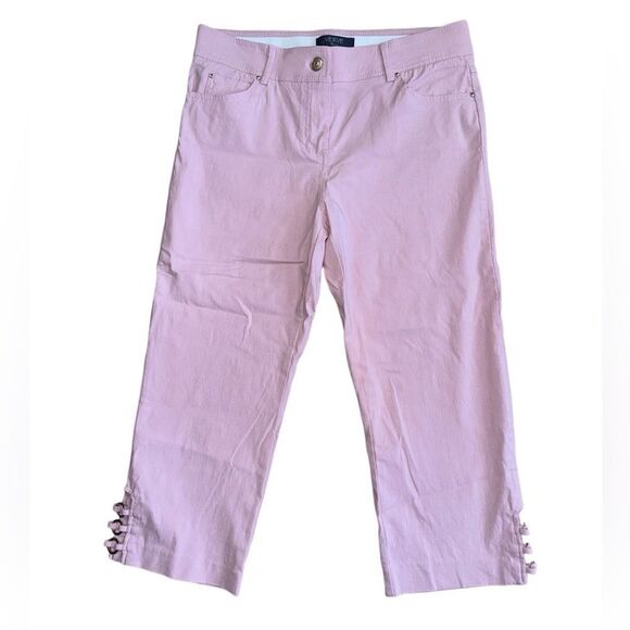 VERVE blues Pants - VERVE blues Women's Pink Stretchy Capri Pants - Size 10
